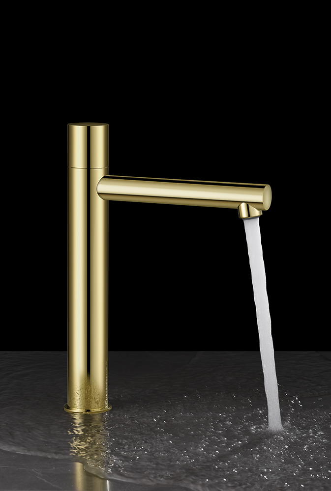 bathroom faucet gold