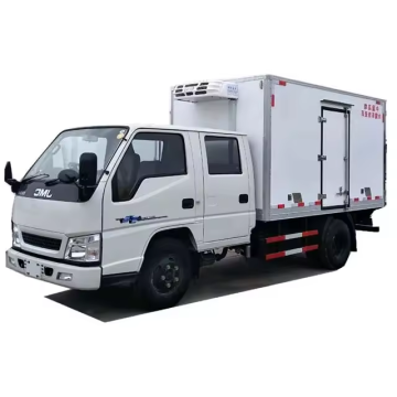 Trak peti sejuk yang disesuaikan: Kabin Double JMC 4x2 2ton 3ton 5ton Van Cargo dan Freezer untuk Dijual