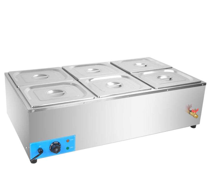 Bain marie électrique professionnel en acier inoxydable