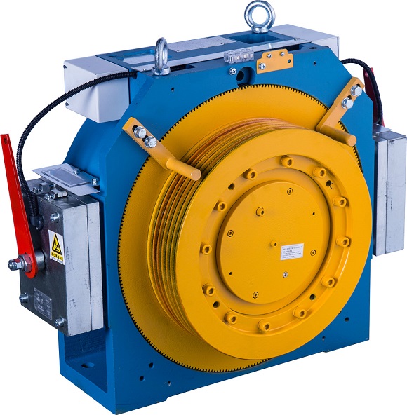 20 Poles Gearless Elevator Traction Machine