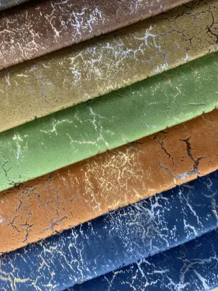 Genuine Bronzing Printing Bonding Holland Velvet Fabric