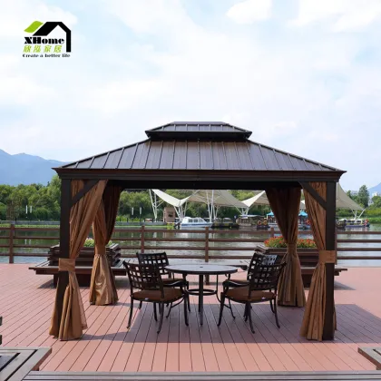 Outdoor Gazebo and Event Tents: Luxury European Style Awnings, Metal Sheds, and Courtyard Pavilion Options for Rainproof Shelter and Elegant Gatherings