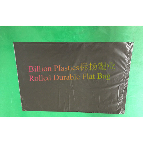 HDPE Rolled Bag Flat Bag Plastic Bag Black Garbage Bag