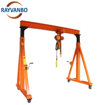 Portable Wireless Remote Control Mobile Gantry Cranes for Outdoor Use: Capacities from 1T to 10T