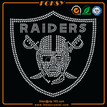 Raiders rhinestone heat transfer designs