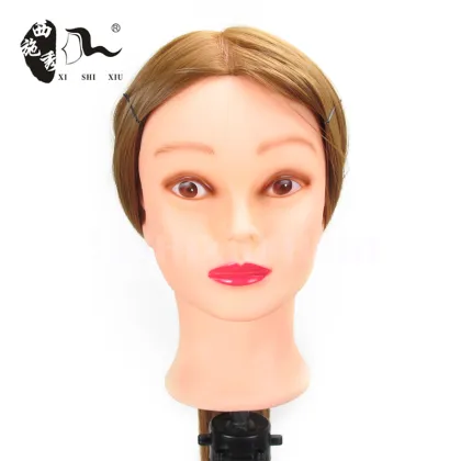 human hair training mannequin head black afro