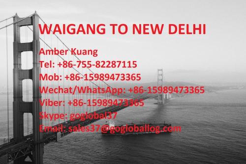 Carga de mar de Shanghai Waigang a India Nueva Delhi