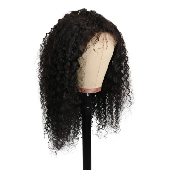 Kinky Straight 250 Density Full Lace Wigs Brazilian Pre Plucked Full Lace Human Hair Wigs With Baby Hair