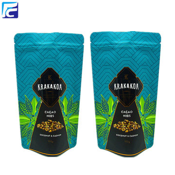 Custom printed aluminum foil coffee bean bags