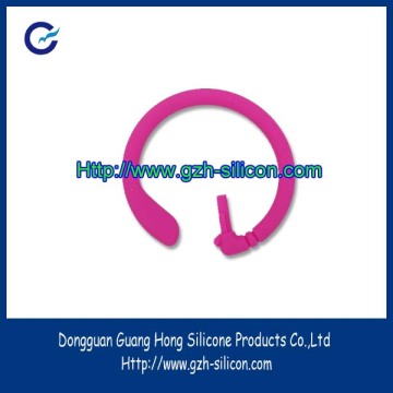 Customized high quality silicone rubber earphone hooks