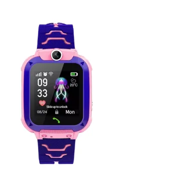 Child Watch Q12: Waterproof SOS Smartwatch for Kids with LBS Tracking, Multilingual Support