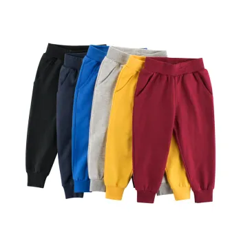 Wholesale Children's Cotton Jogging Pants - Breathable Long Trousers for 3-8 Years