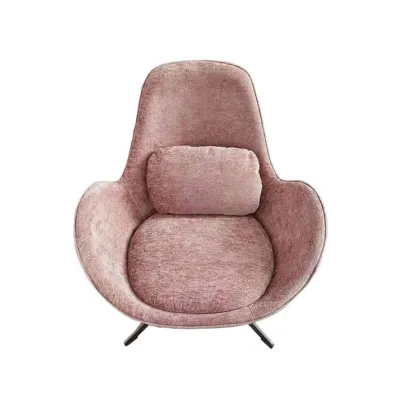 Industrial Vintage Mid-Century Design Egg Chair in Grace Leather