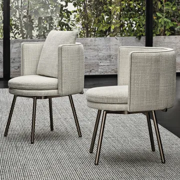 Modern Minimalist Single Guest Chair Dining Room Chairs