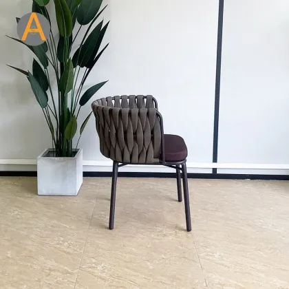 Rope Chair for Outdoor Dining and Balcony