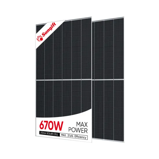 Sungift Solar 670W High Power 210mm Half Cut Technology PV Modules with 132 Cells for Home Solar Panels