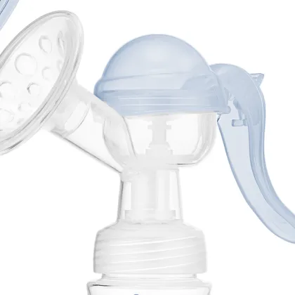 Portable Silicone Milk Breast Pump with Baby Bottle