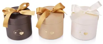 Wedding Favor Cute Round Candy Packaging Box