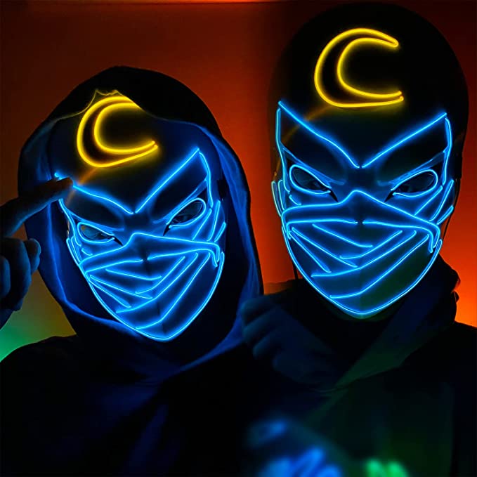 Moon Knight LED Light Up Cosplay Mask
