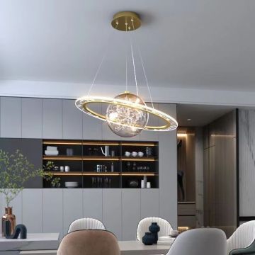 Modern Luxury Simple Universe Chandelier for Living Room, Dining Room, and Bedroom