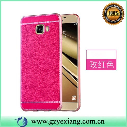 litchi leather skin gel case for samsung j2 2016 back cover for galaxy j2 2016