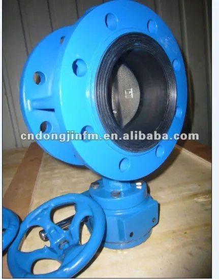 Worm wheel drive soft sealed butterfly valve