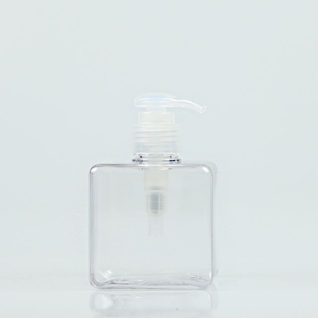 Shape clear shampoo hand cream bottle with pump