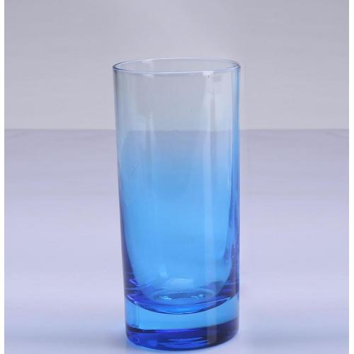Blauwe kleur drinkglazen set