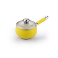 Customized Yellow Cookware Set with Silicone Handles