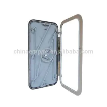 Ship quick acting hinged steel watertight door