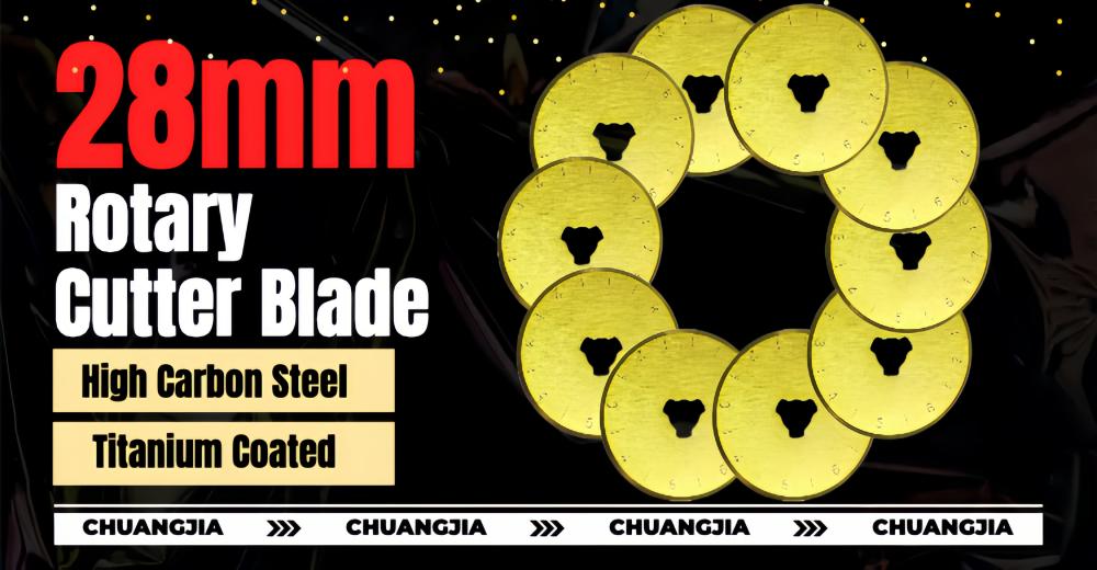 28mm Rotary Cutter Blades Gold