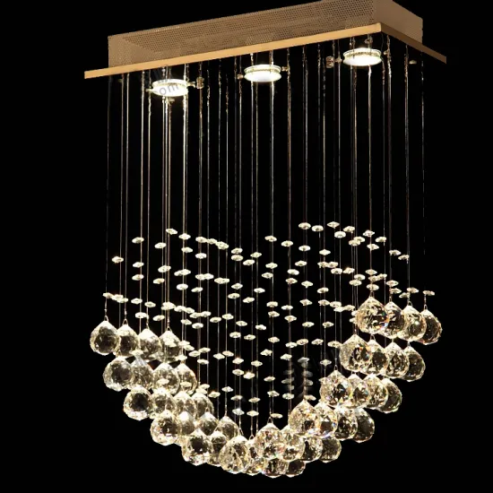 wholesale fancy crystal pendant light remote control