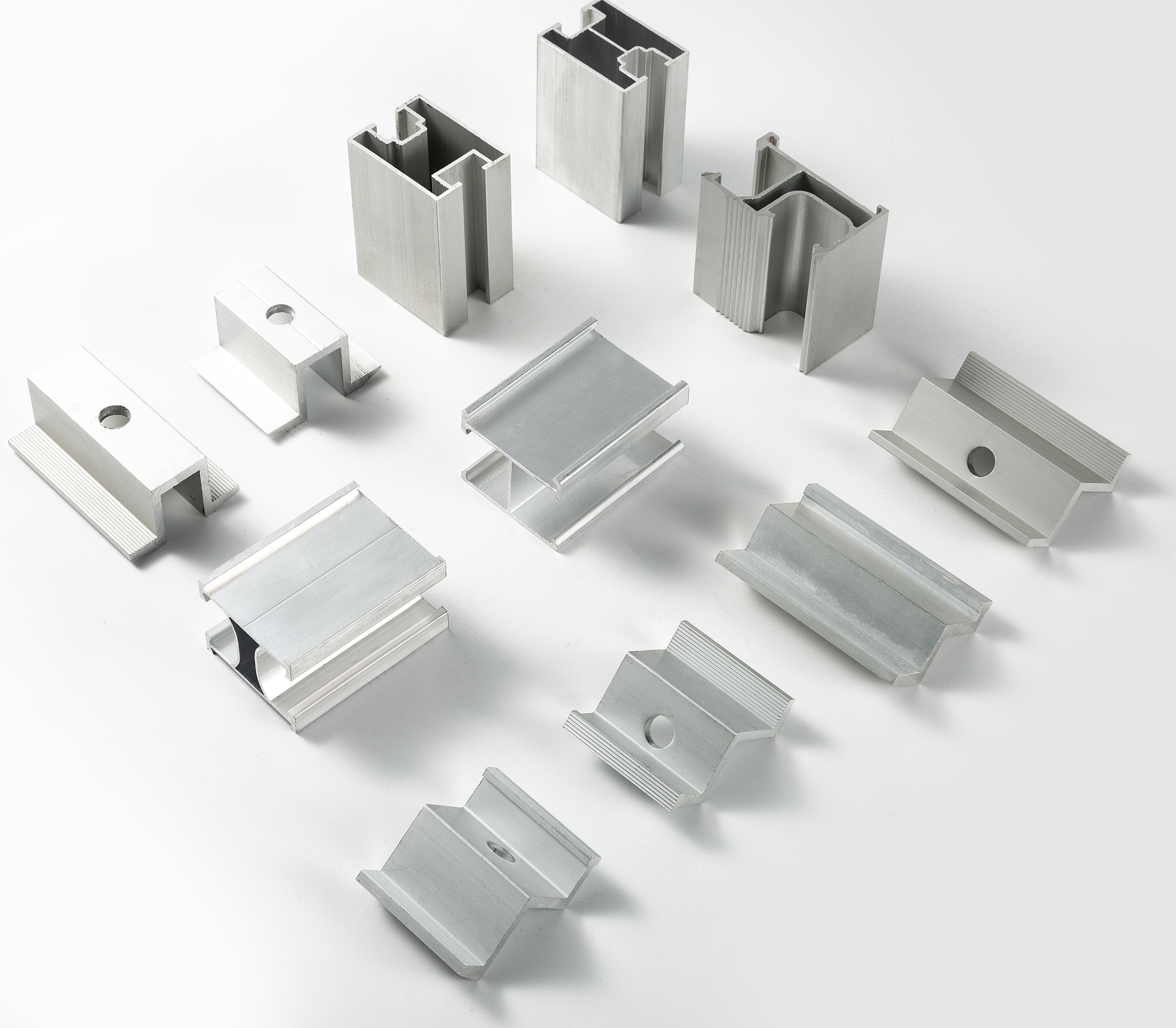Solar aluminum photovoltaic pressure block