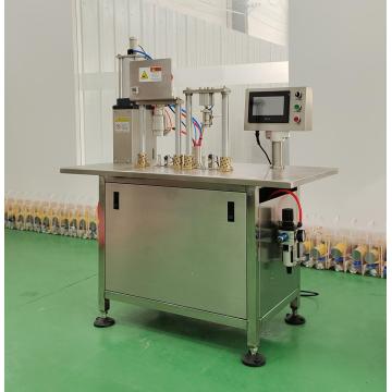 Máquina de llenado semiautomático para aerosoles farmacéuticos