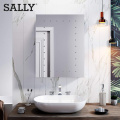 SALLY Armarios con espejo LED de almacenamiento de pared para baño