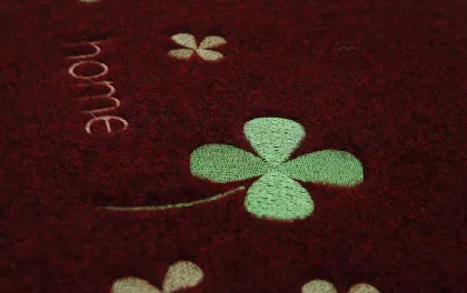 The best custom design embroidery logo door mat