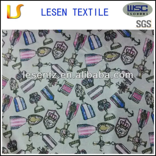 190T printed taffeta fabric for closet