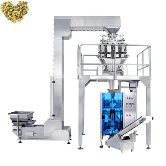 Vertical Pillow Bag Forming Filling Sealing Machine with 10 Heads Weigher for Flower Seed Packaging