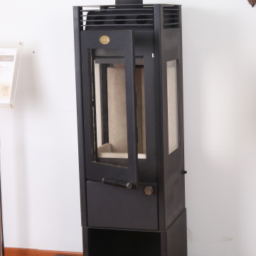 3-Sided Glass View Lower Heat Output Freestanding Wood-Burning Stove