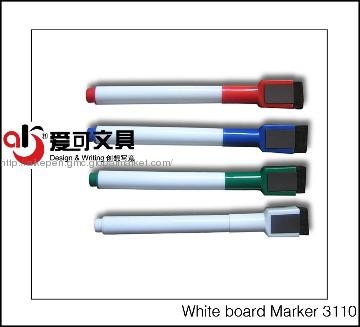 white board  marker with brush and magnent