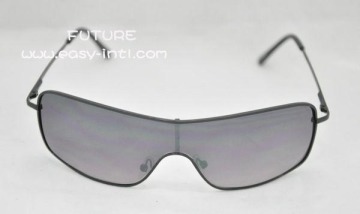 One Piece Lens Aviators  Sunglasses with Spring Hinges