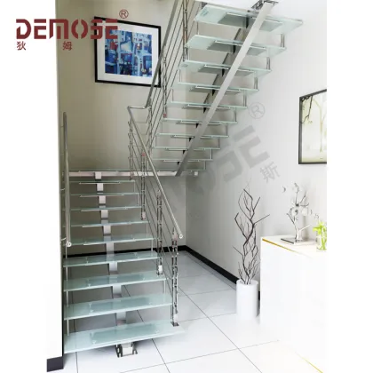Minecraft Double Stringer Steel Staircase