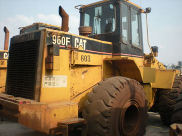 Used caterpillar CAT960F wheel loader