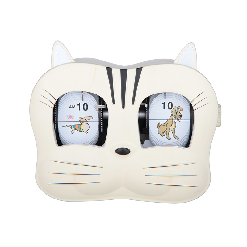 Cute Kids Clock Oblong Flip Table Clock