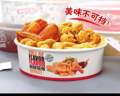 Paper Bucket Making Machine for Broasted Chicken - KFC McDonald 28-190oz