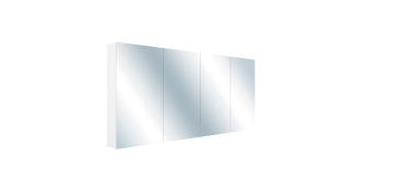 1500 Pencil Edge Mirror Cabinet With 4 Doors