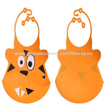 Animal-shaped Silicone Babies' Bibs with High-flexible PerformanceNew