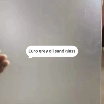 Verre givrée de sable d&#39;huile de 5 mm pour la fenêtre