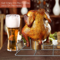 Double Beercan Chicken Roaster Rack