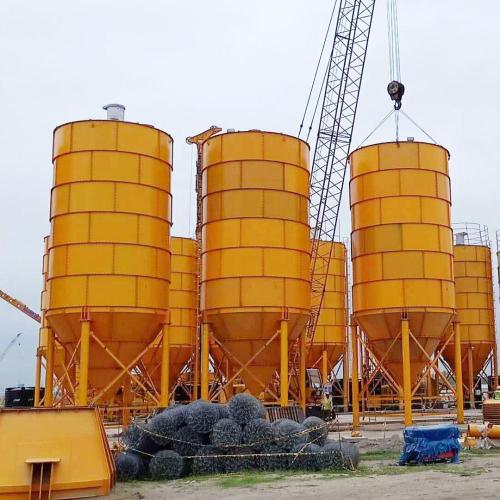 Silo de cemento de cemento de planta de lotes de concreto HZS25E